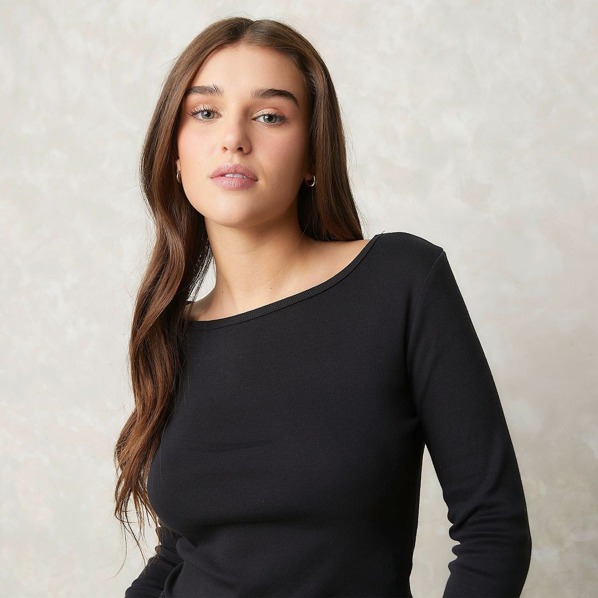 SYBILLA - Blusa Mujer Manga larga de Algodón Sybilla