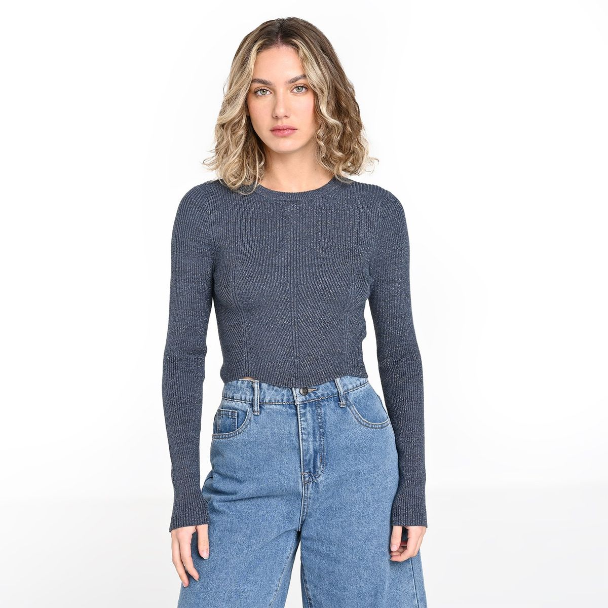 SYBILLA - Saco Mujer Crop Sybilla