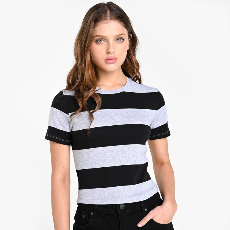SYBILLA - Camiseta Mujer Manga corta de Algodón Sybilla