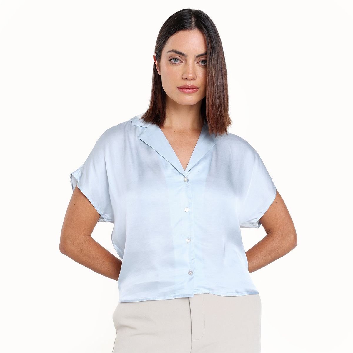 BASEMENT - Blusa Mujer Manga corta Basement