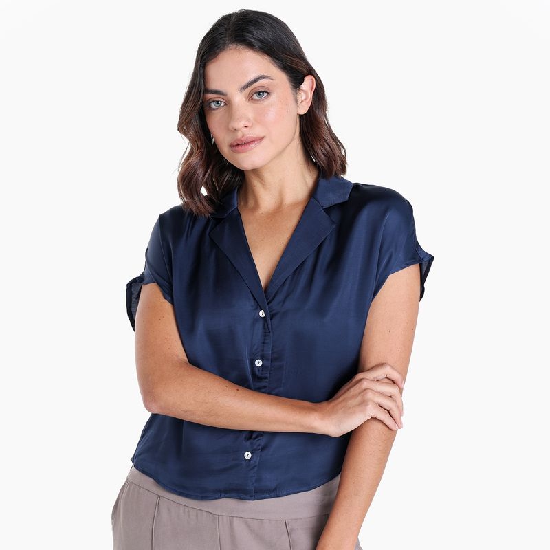BASEMENT - Blusa Mujer Manga corta Basement