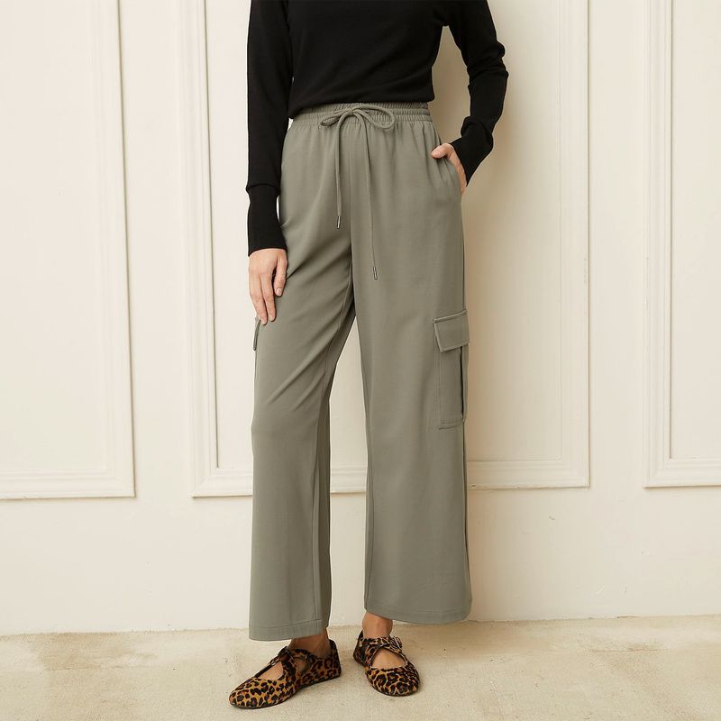BASEMENT - Pantalón Cargo Mujer Tiro medio Basement
