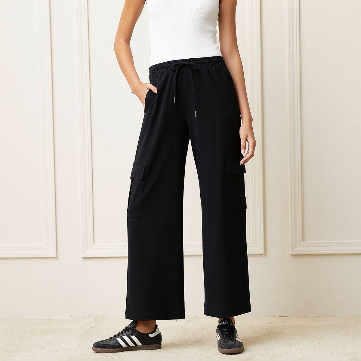 BASEMENT - Pantalón Cargo Mujer Tiro medio Basement