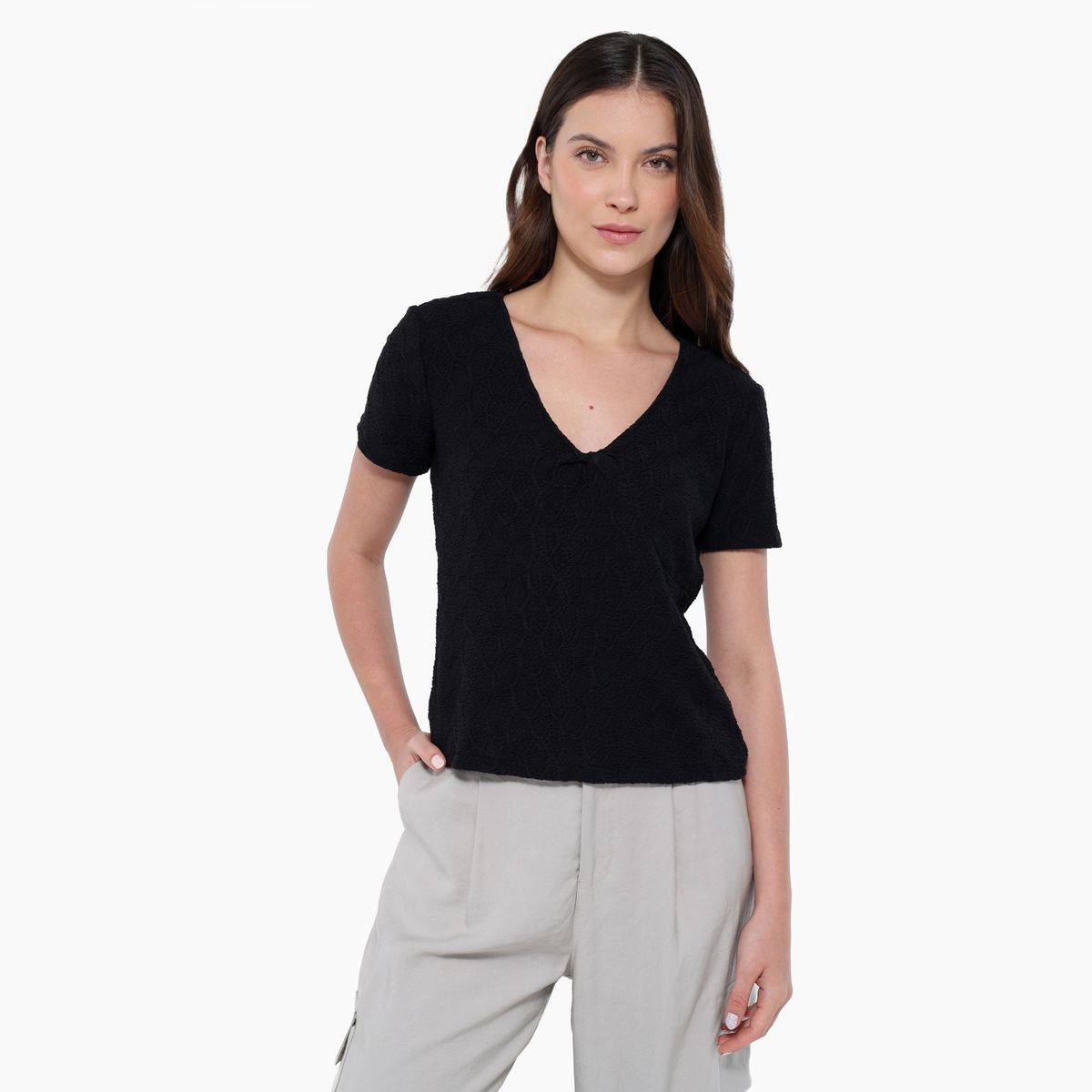 UNIVERSITY CLUB - Camiseta Mujer con Bordado Manga corta University Club