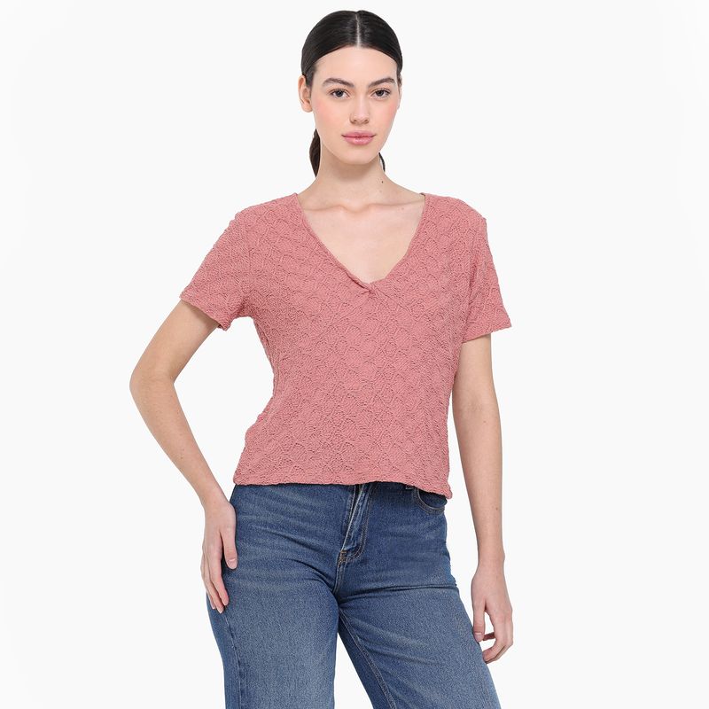 UNIVERSITY CLUB - Camiseta Mujer con Bordado Manga corta University Club