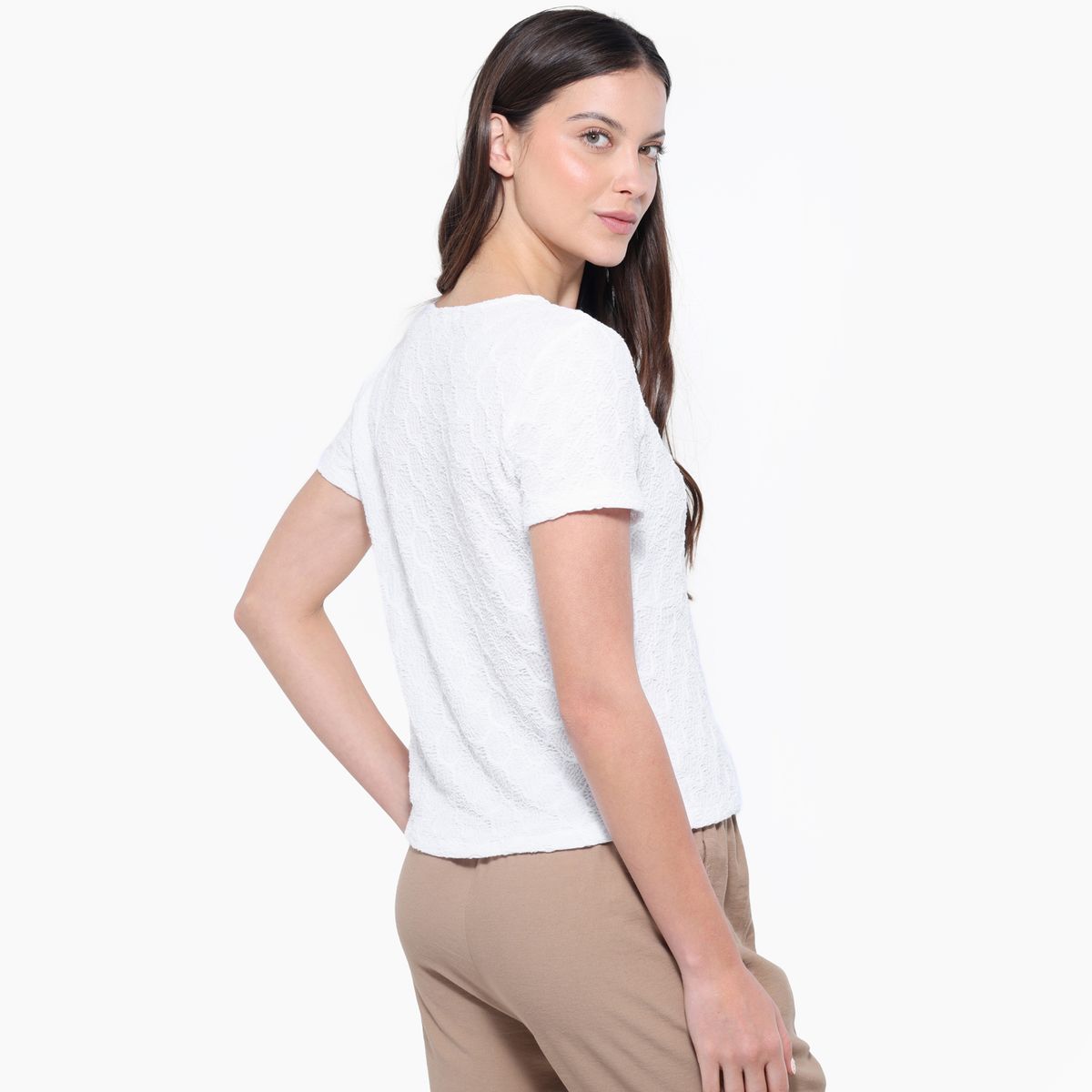 UNIVERSITY CLUB - Camiseta Mujer con Bordado Manga corta University Club