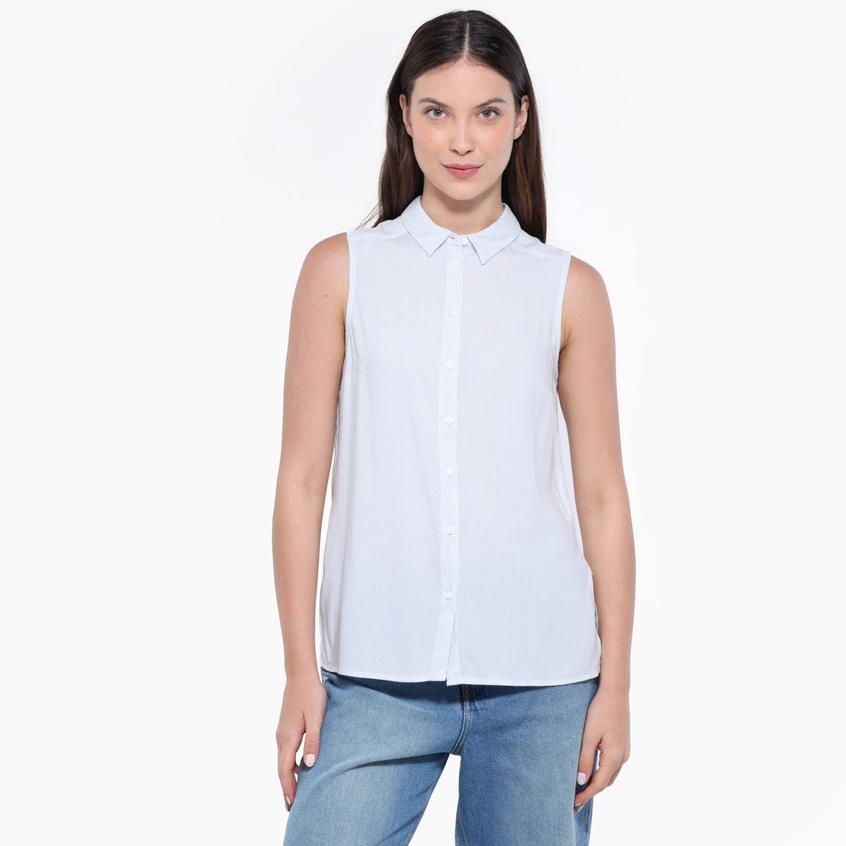 UNIVERSITY CLUB - Camisa Mujer con Estampado Sin mangas University Club