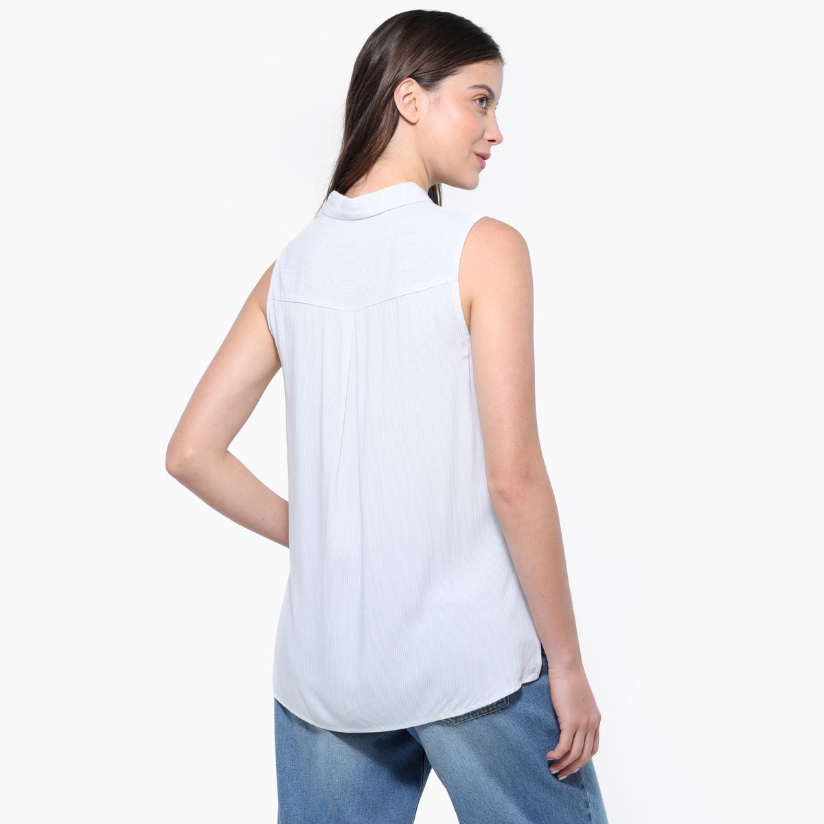 UNIVERSITY CLUB - Camisa Mujer con Estampado Sin mangas University Club