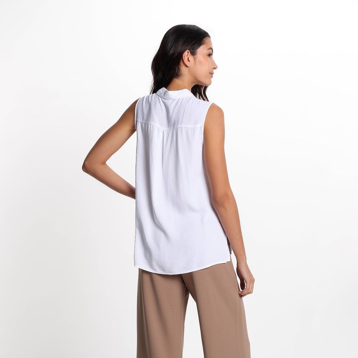 UNIVERSITY CLUB - Camisa Mujer con Estampado Sin mangas University Club