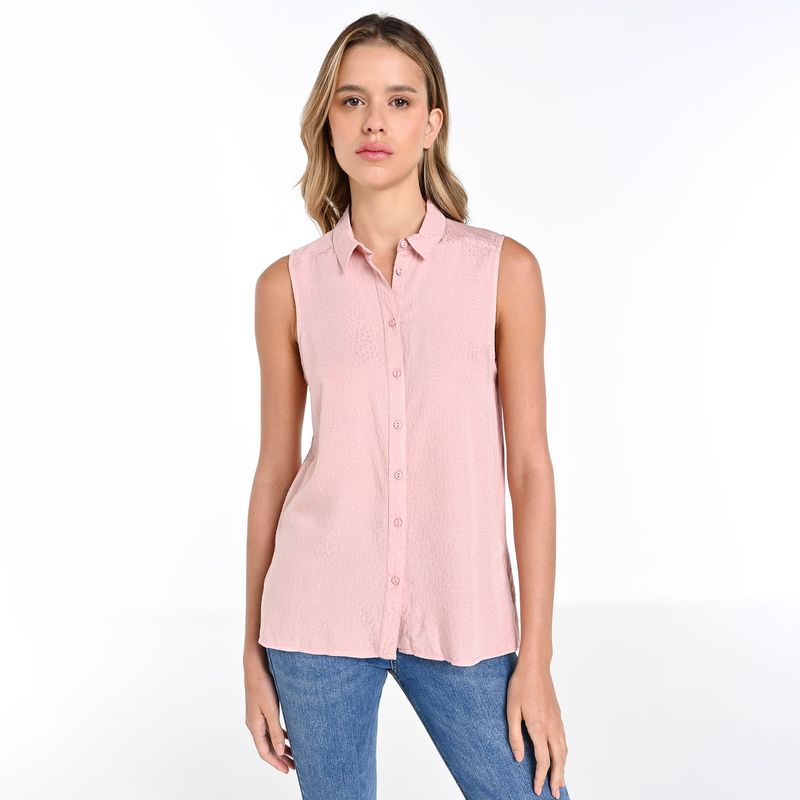 UNIVERSITY CLUB - Camisa Mujer con Estampado Sin mangas University Club