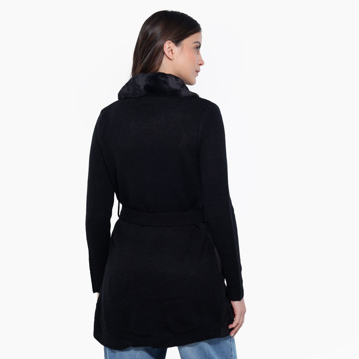 UNIVERSITY CLUB - Abrigo Mujer Efecto pelo University club