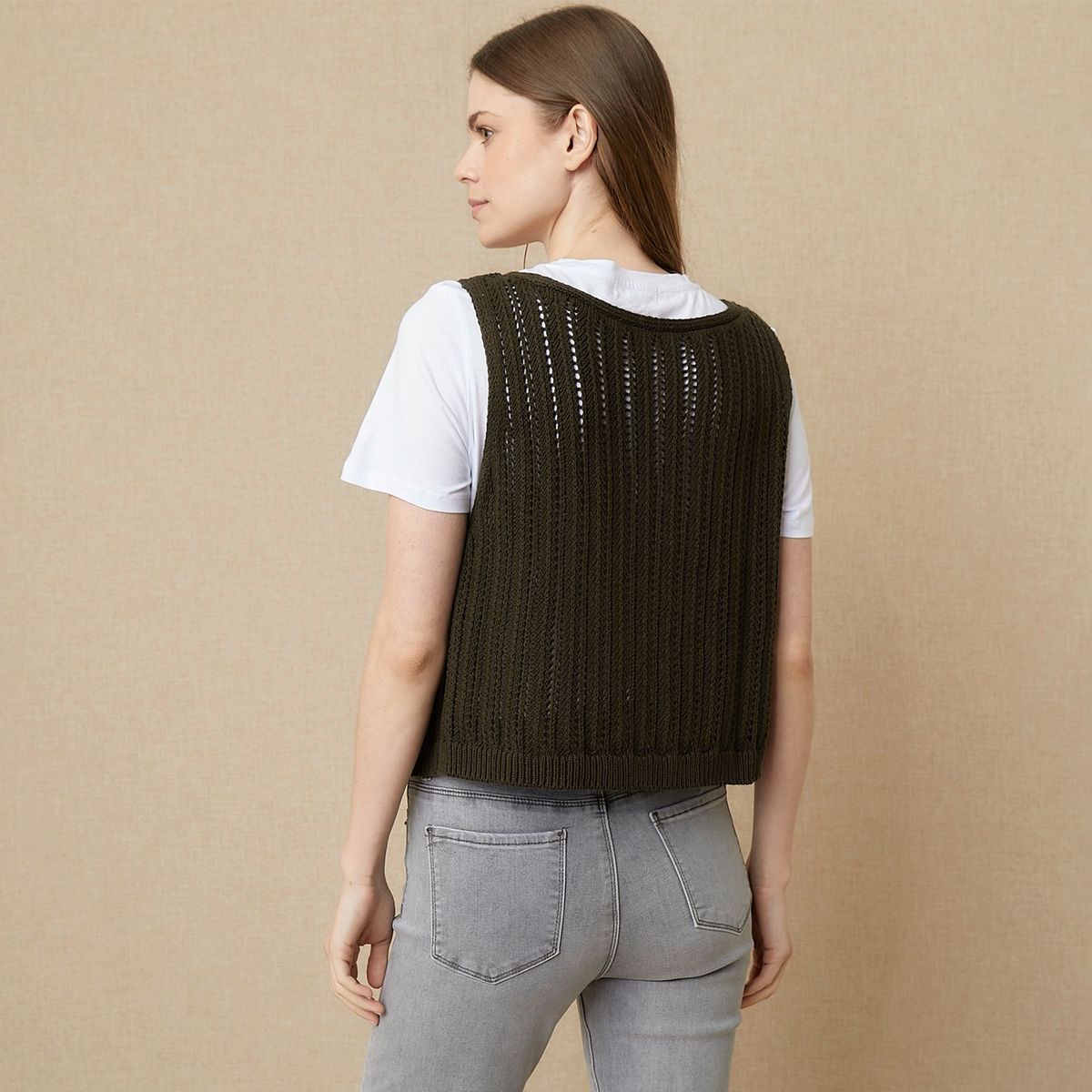 UNIVERSITY CLUB - Blusa Mujer Tejido Sin mangas de Algodón University Club