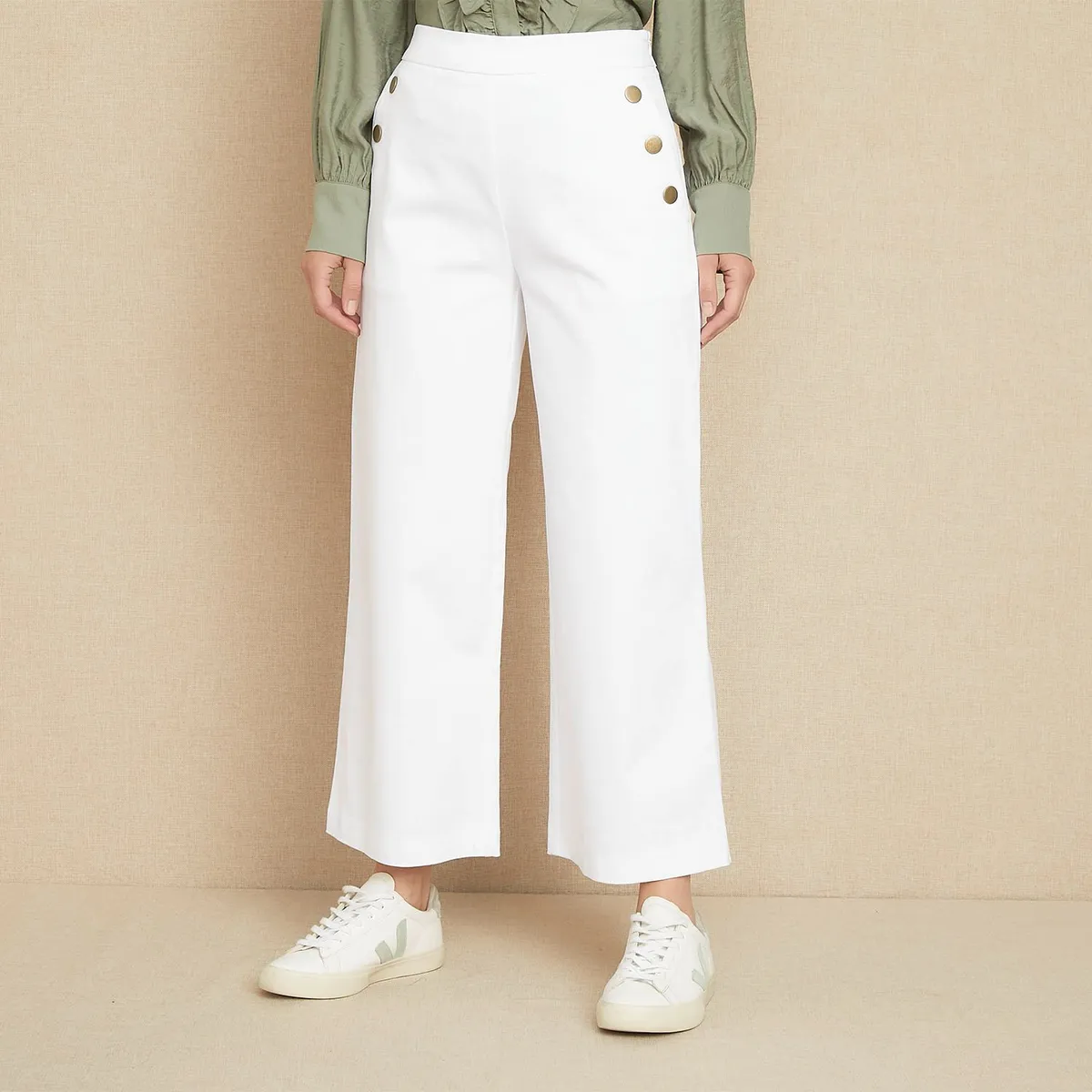 UNIVERSITY CLUB - Pantalón Culotte Mujer Tiro medio University Club