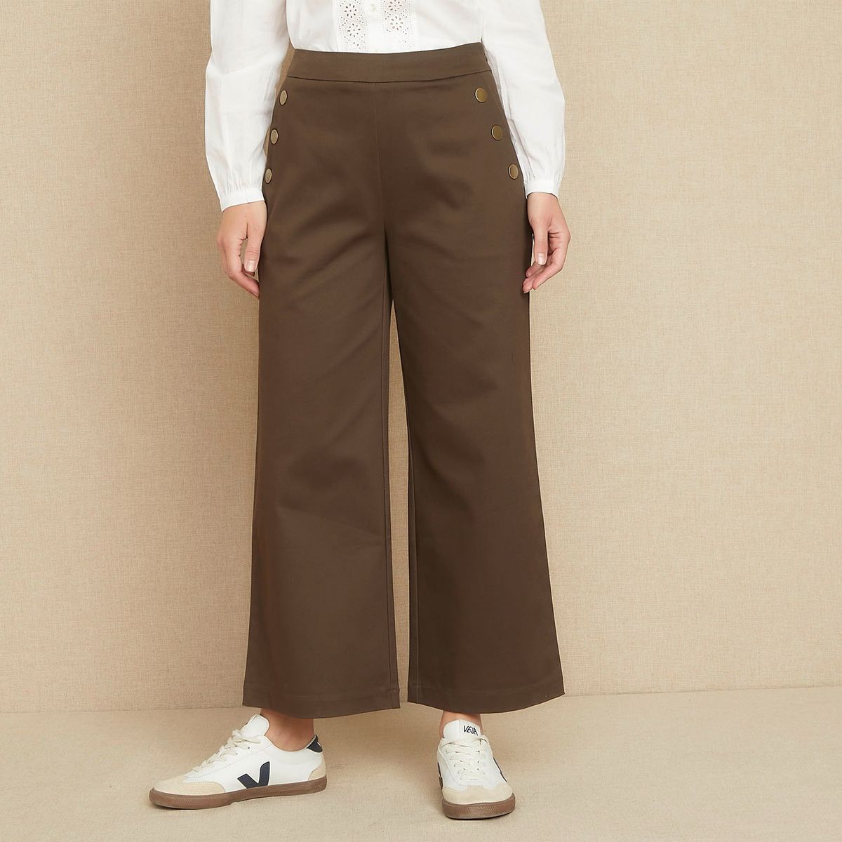 UNIVERSITY CLUB - Pantalón Culotte Mujer Tiro medio University Club
