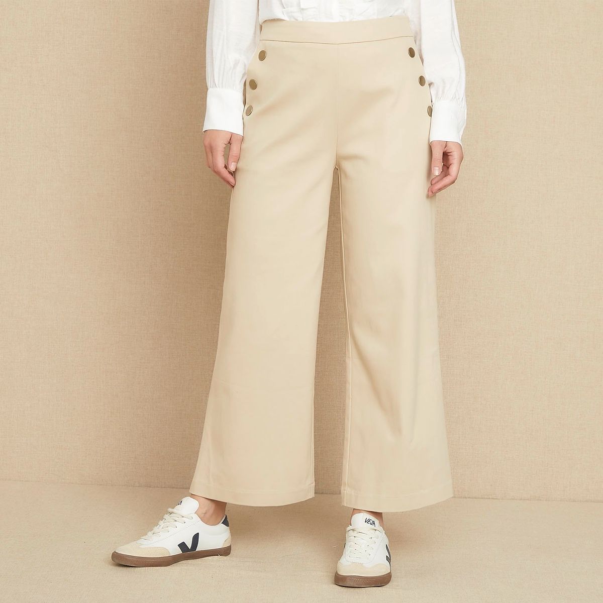 UNIVERSITY CLUB - Pantalón Culotte Mujer Tiro medio University Club