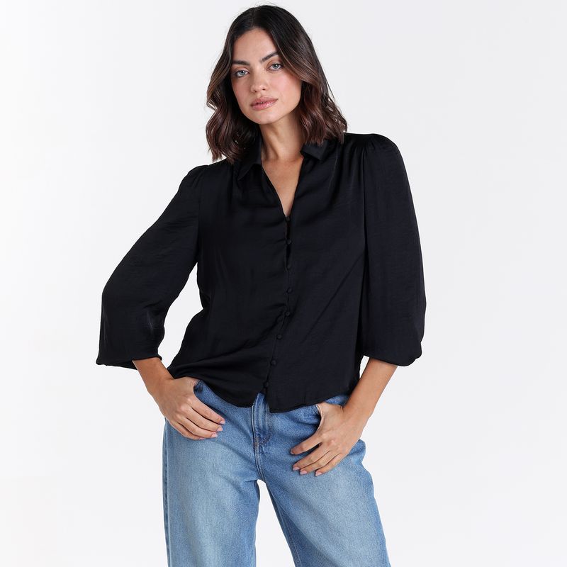 UNIVERSITY CLUB - Blusa Mujer Manga larga globo University Club
