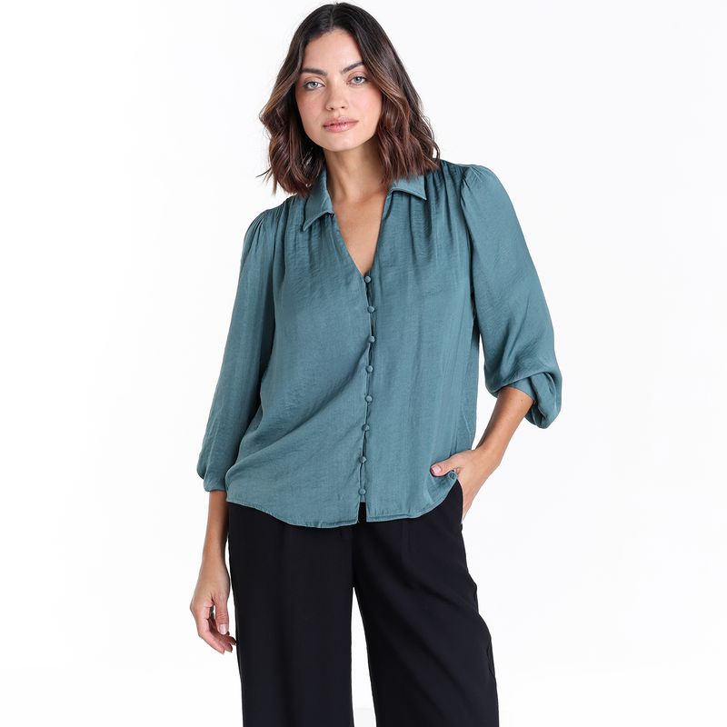 UNIVERSITY CLUB - Blusa Mujer Manga larga globo University Club