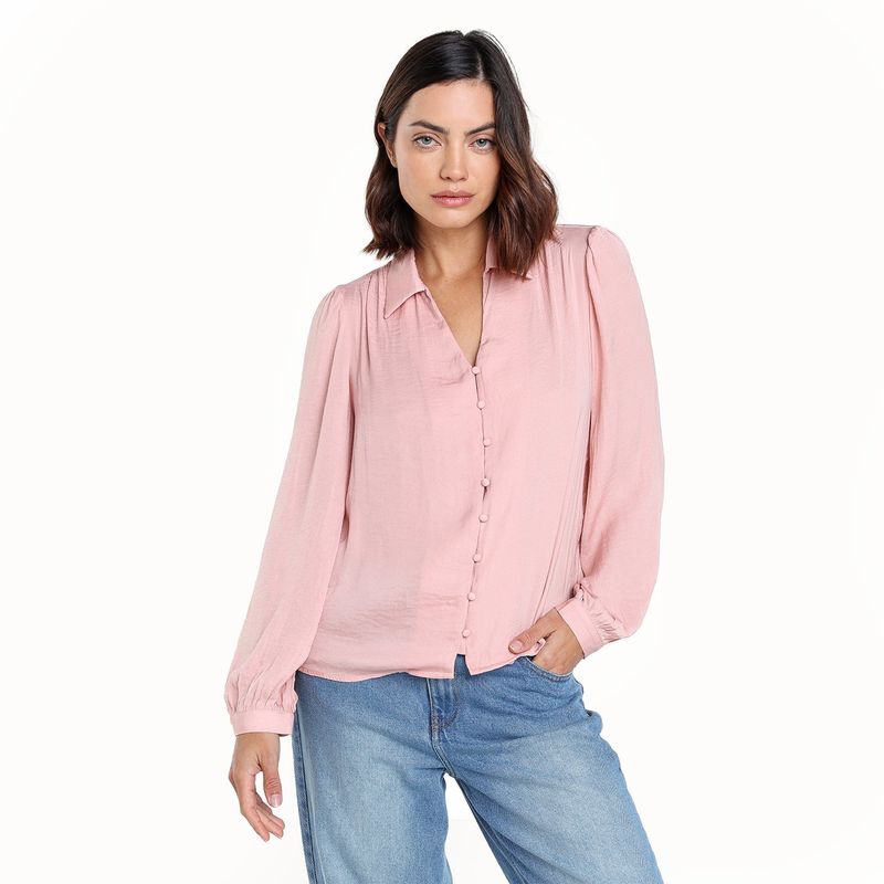 UNIVERSITY CLUB - Blusa Mujer Manga larga globo University Club