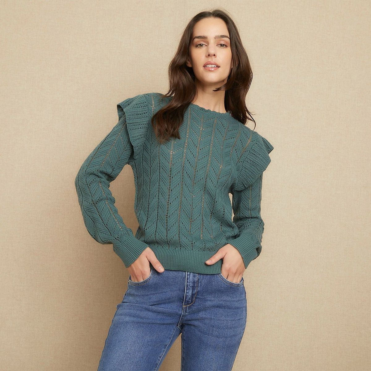 UNIVERSITY CLUB - Saco Mujer Tejido de Algodón University Club