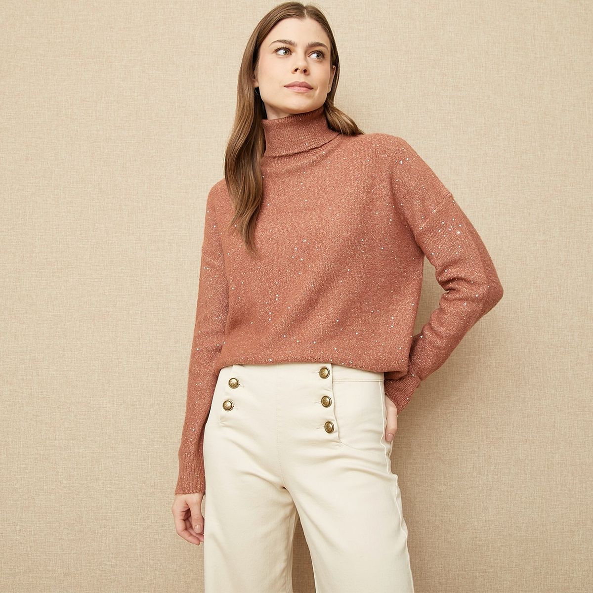 UNIVERSITY CLUB - Saco Mujer con Lentejuelas University Club