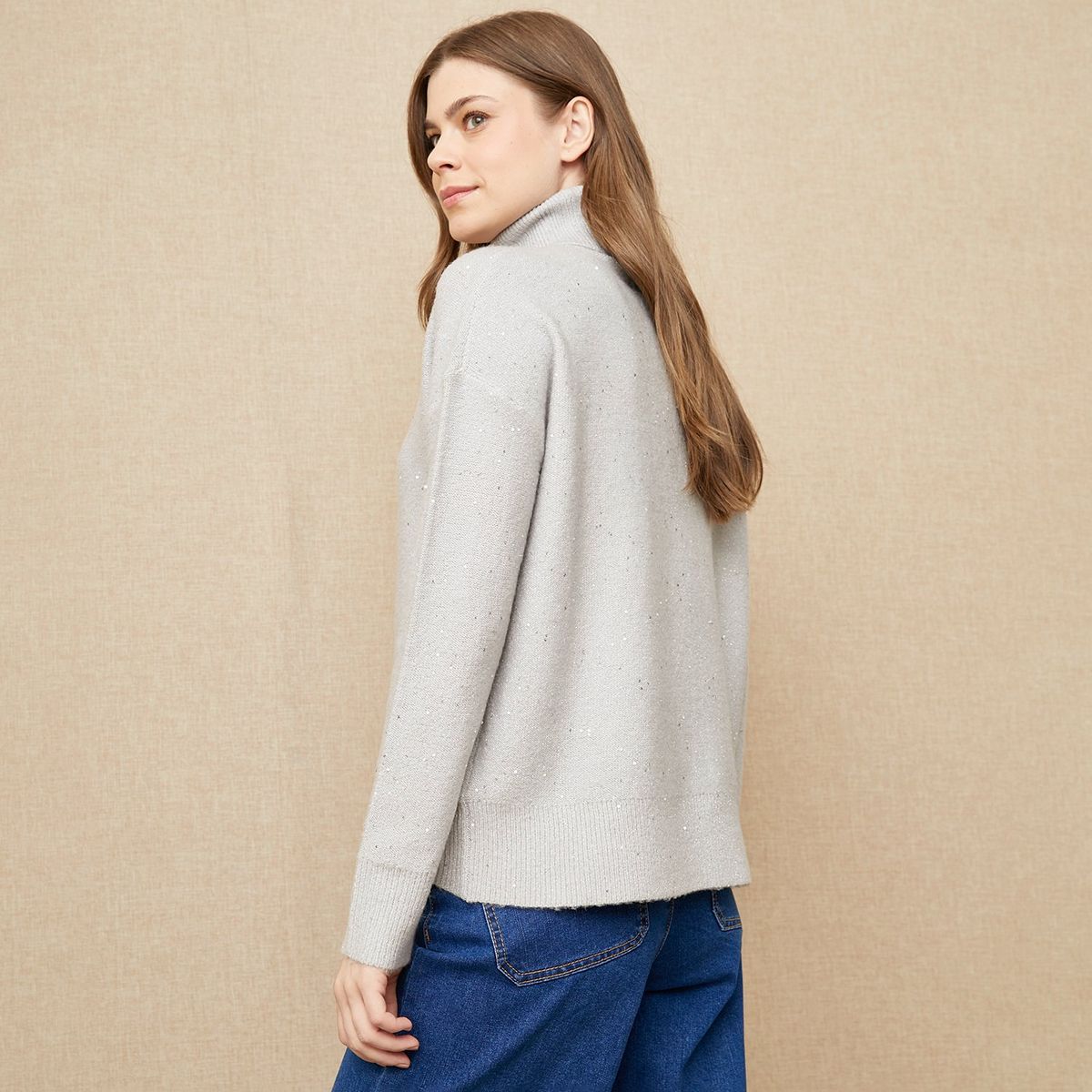 UNIVERSITY CLUB - Saco Mujer con Lentejuelas University Club