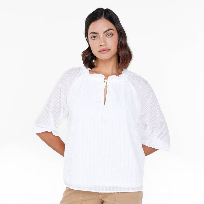 UNIVERSITY CLUB - Blusa Mujer Manga 3/4 University club