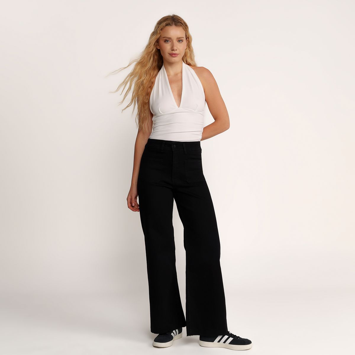 SYBILLA - Jean Wide leg Tiro alto Mujer Sybilla