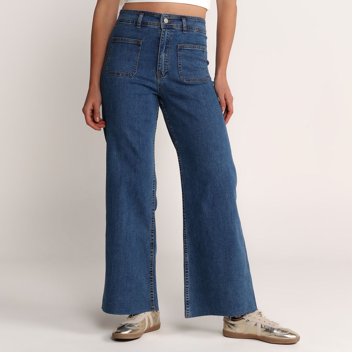 SYBILLA - Jean Wide leg Tiro alto Mujer Sybilla