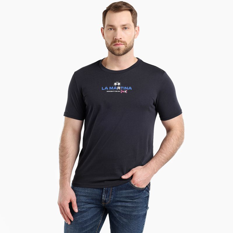 LA MARTINA - Camiseta Hombre Manga corta de Algodón La Martina
