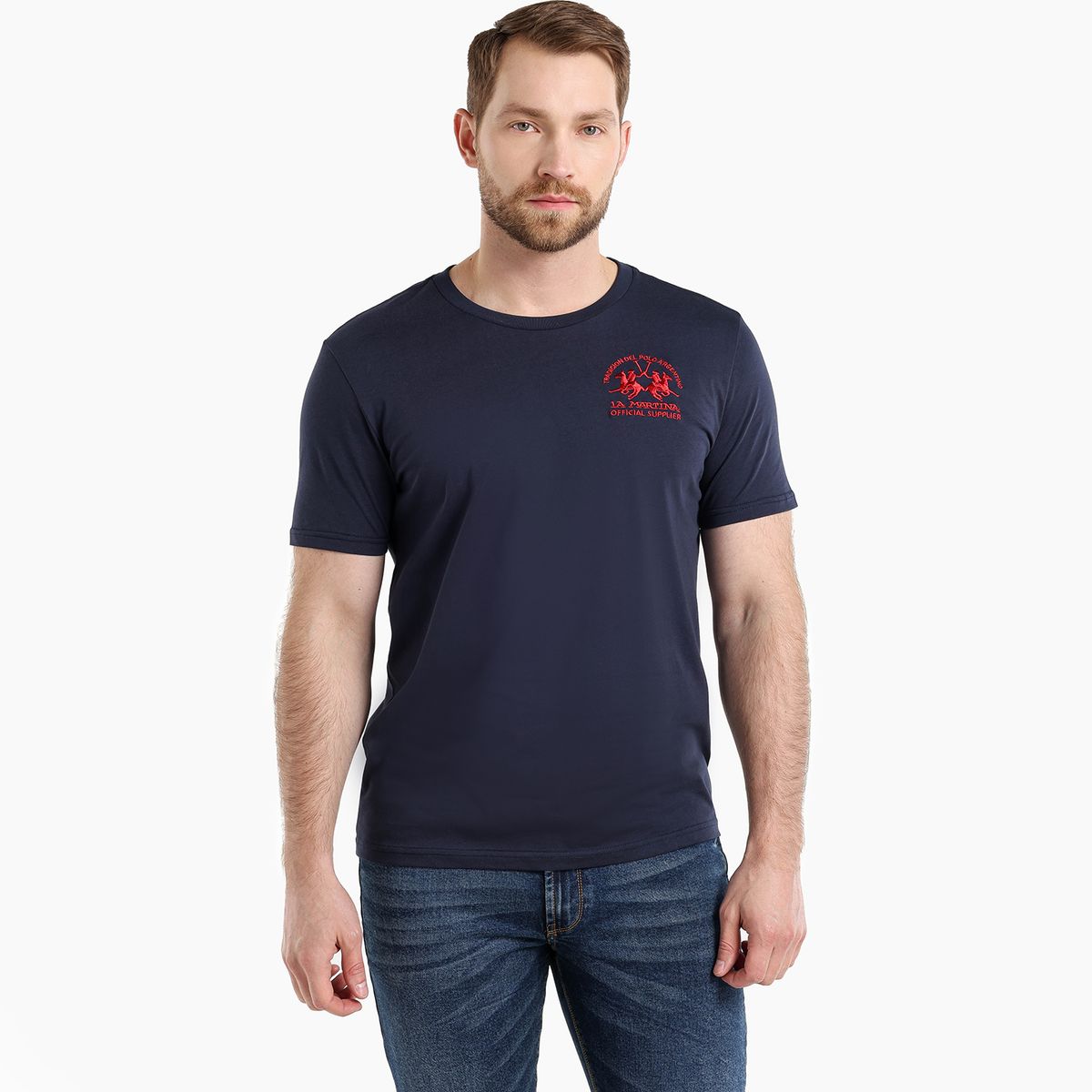 LA MARTINA - Camiseta Hombre Manga corta de Algodón La Martina