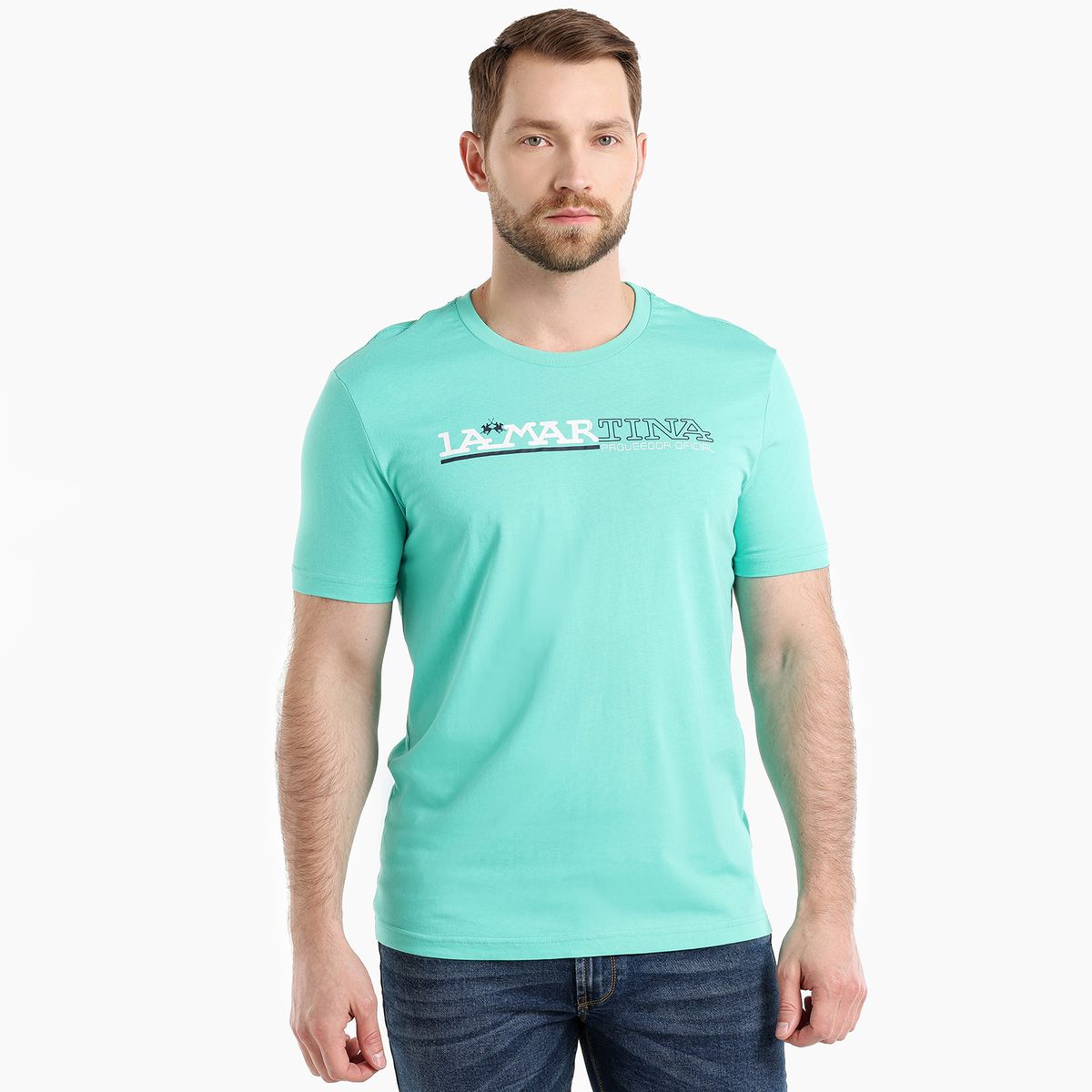 LA MARTINA - Camiseta Hombre Manga corta de Algodón La Martina