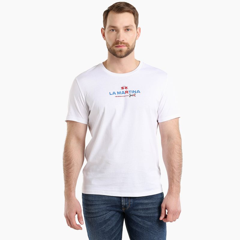 LA MARTINA - Camiseta Hombre Manga corta de Algodón La Martina