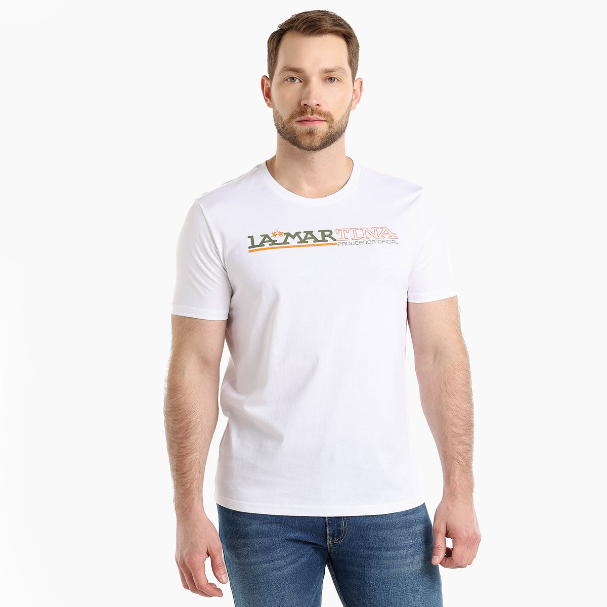 LA MARTINA - Camiseta Hombre Manga corta de Algodón La Martina