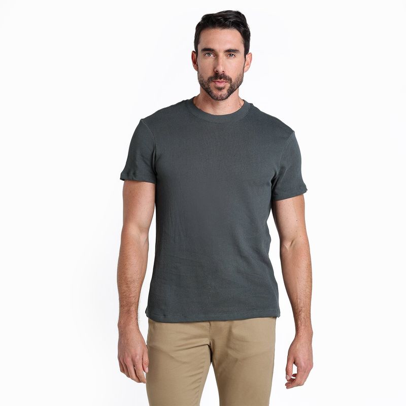 BASEMENT - Camiseta Hombre Manga corta de Algodón Basement