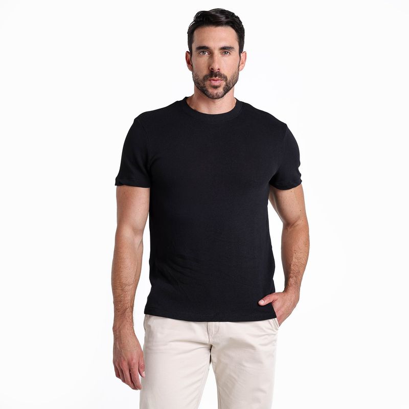 BASEMENT - Camiseta Hombre Manga corta de Algodón Basement