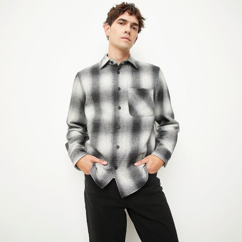 BASEMENT - Camisa Hombre Manga larga Recto Basement