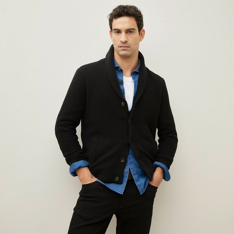 WOLF & HANK - Cardigan Hombre de Algodón WOLF&HANK