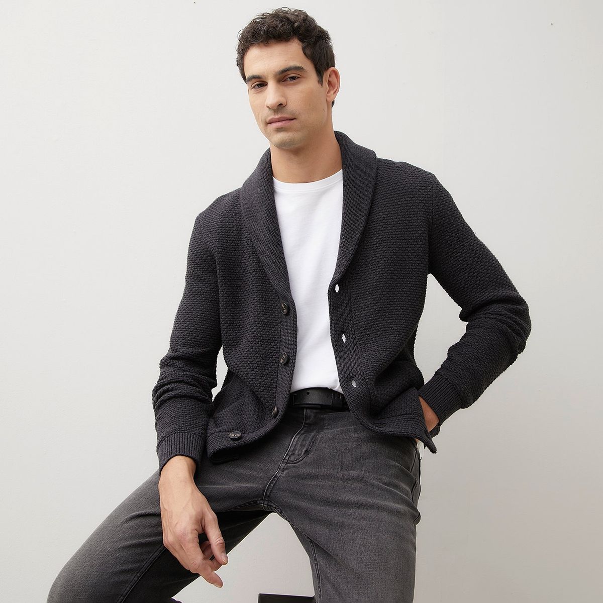 WOLF & HANK - Cardigan Hombre de Algodón WOLF&HANK