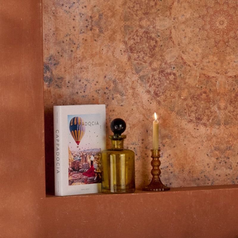  - Botella decorativa en Vidrio Silicio Cappadocia 28 cm Sencam
