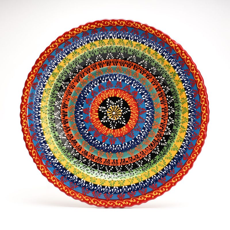 MYTH ARTS - Plato de barro Redondo Estambul 40 cm Myth Arts
