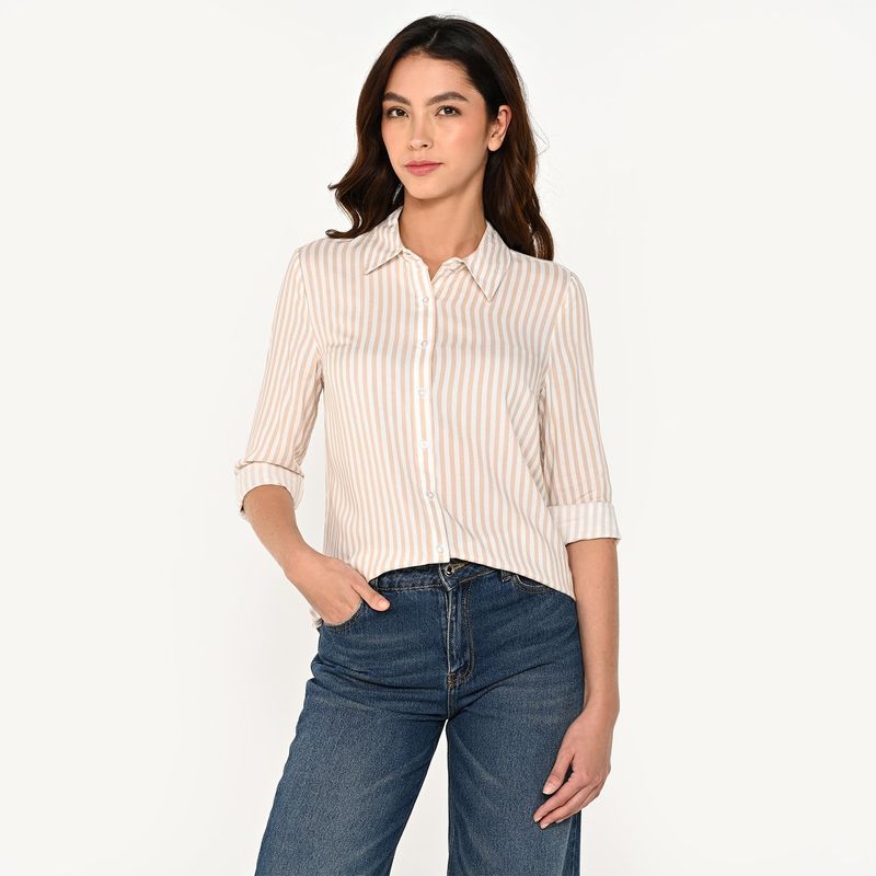 UNIVERSITY CLUB - Camisa Mujer con Estampado Manga larga University Club 