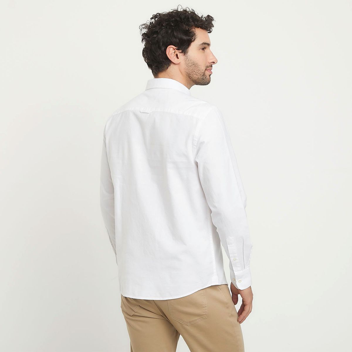 BASEMENT - Camisa Hombre Manga larga Regular fit Basement