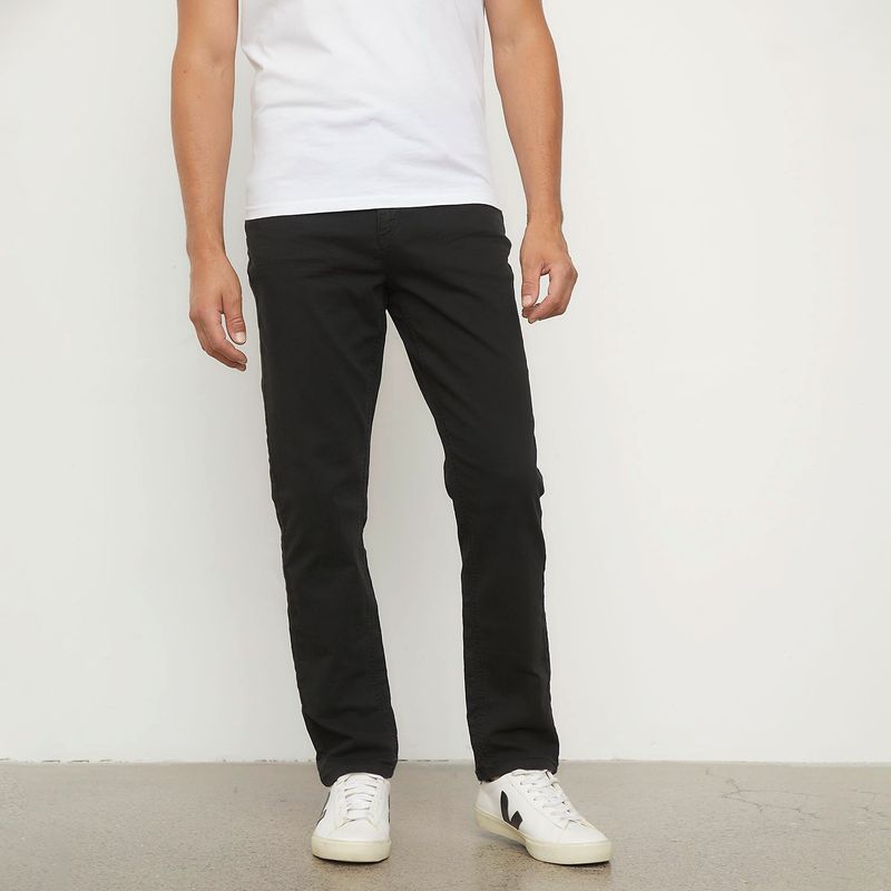 BASEMENT - Pantalón 5 Bolsillos Hombre Slim de Algodón Basement
