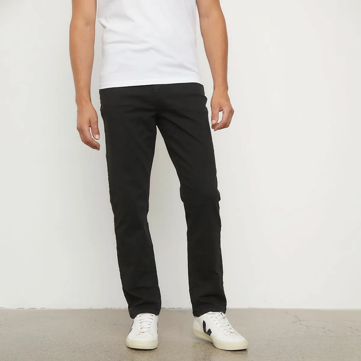 BASEMENT - Pantalón 5 Bolsillos Hombre Slim de Algodón Basement