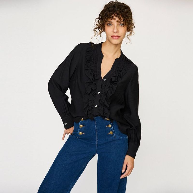 UNIVERSITY CLUB - Blusa Mujer Manga larga globo University Club