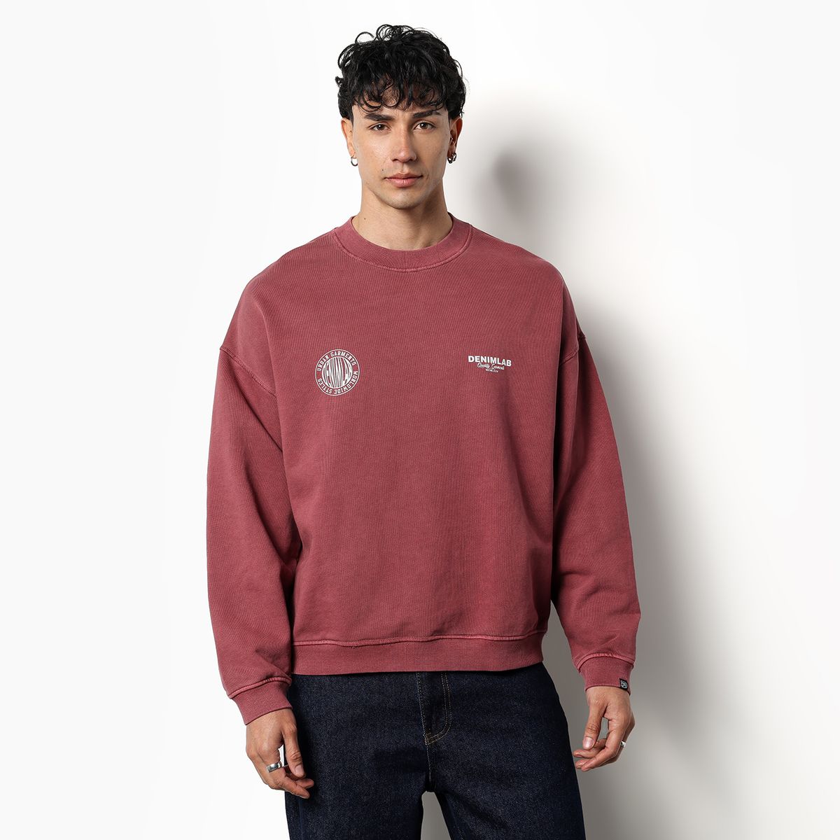 DENIMLAB - Buzo Hombre con Logo de Algodón Denimlab