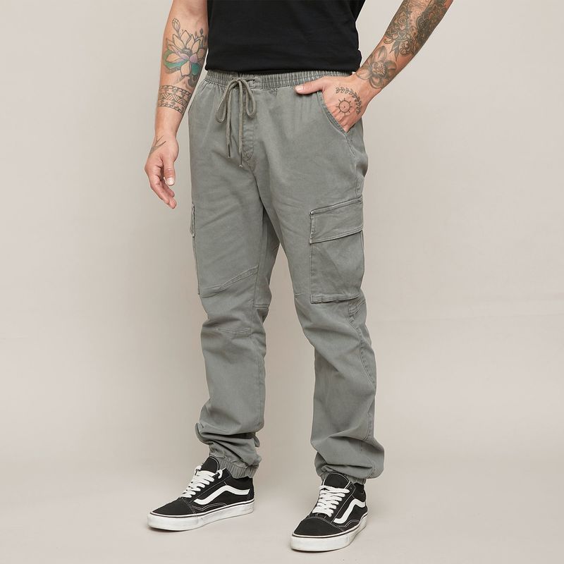 DENIMLAB - Pantalón cargo Hombre de Algodón Denimlab
