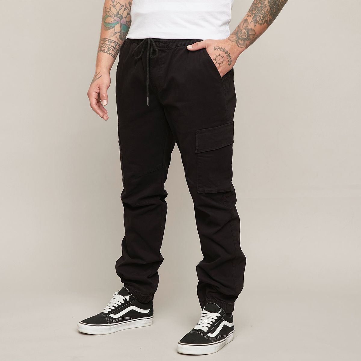 DENIMLAB - Pantalón cargo Hombre de Algodón Denimlab