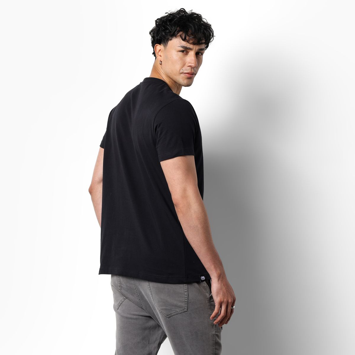 ECKO - Camiseta Hombre Manga corta con Logo de Algodón Ecko