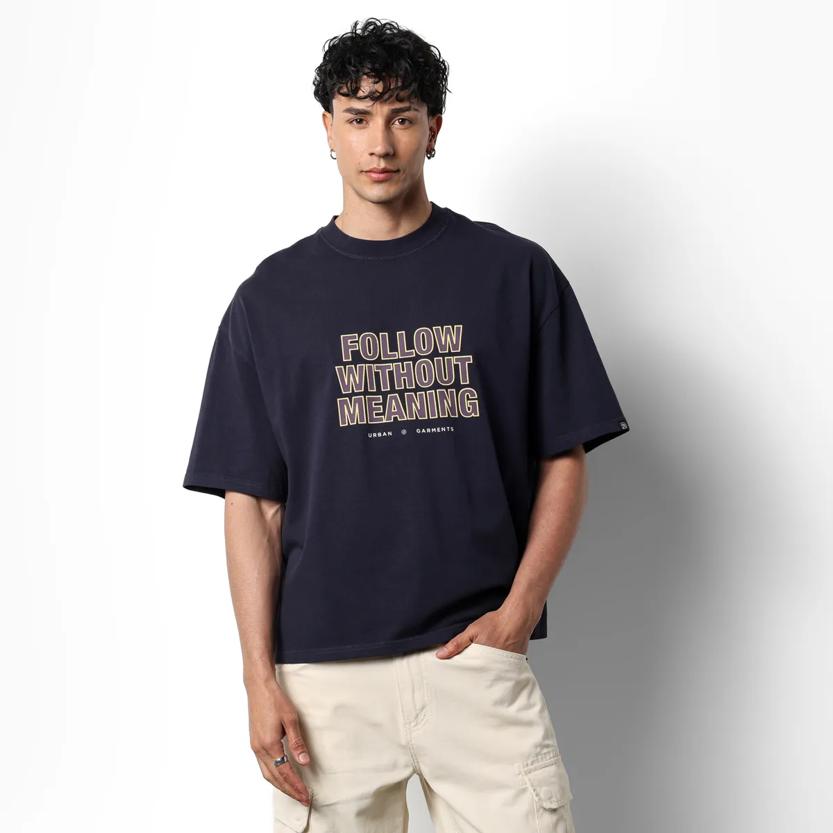 DENIMLAB - Camiseta Hombre Manga corta con Logo de Algodón Denimlab